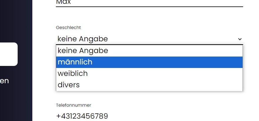 Geschlecht ändern